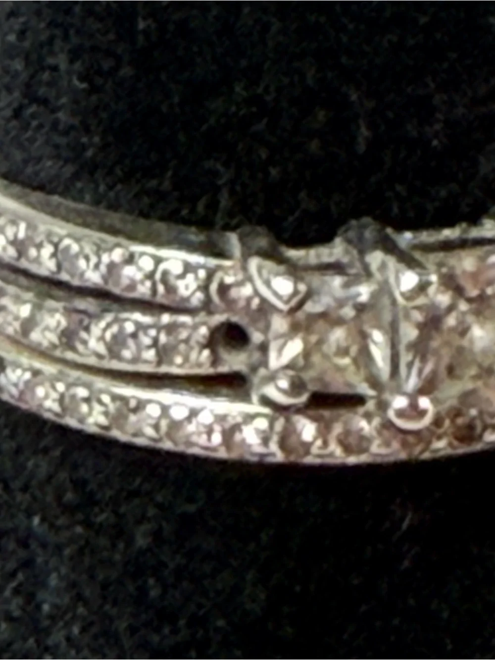 925 Sterling Silver Bridal Wedding Ring Set Size 9.5